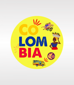Posavasos Colombia Amarillo